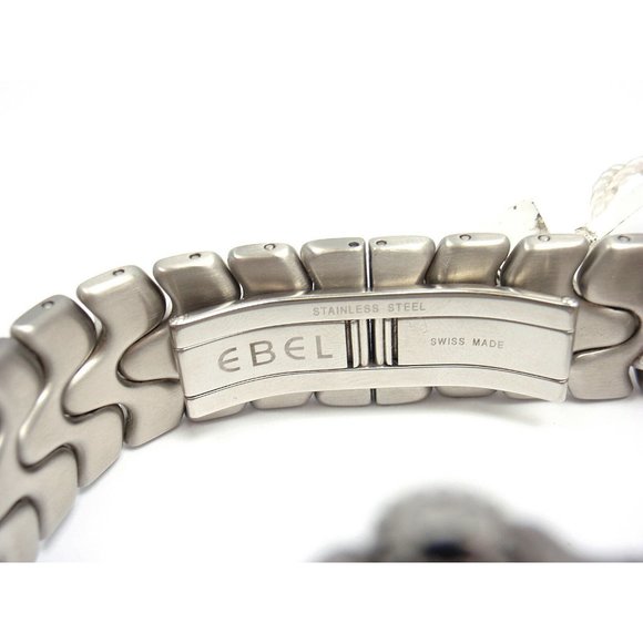 Sharp! Authentic Ebel Stainless Steel Blue Dial Sportwave World Time Watch - Picture 5 of 7